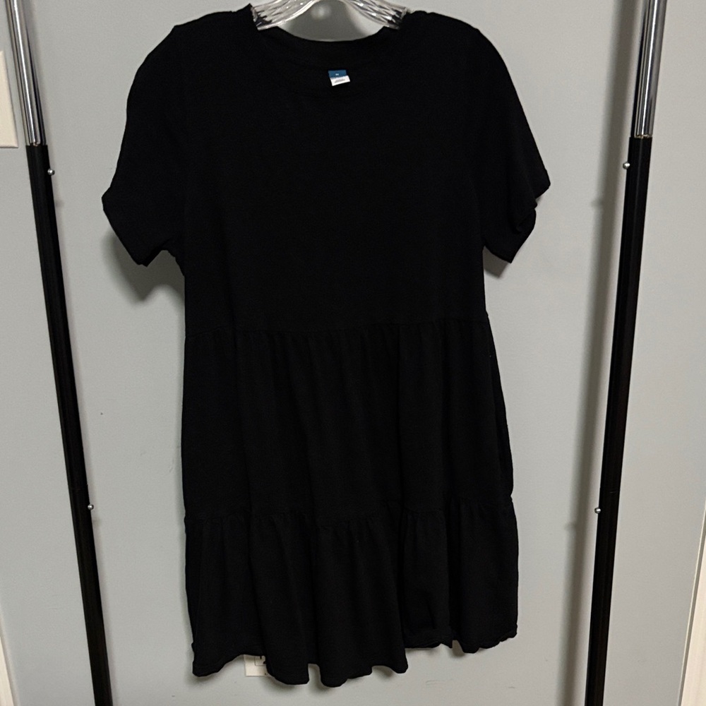 Old Navy Black T-Shirt Casual Dress